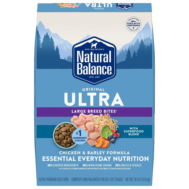 Natural Balance Pet Foods Ultra Large Breed Bites Dry Dog Food - Chicken - 30 lb