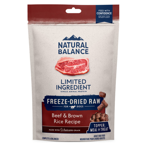 Natural Balance Pet Foods L.I.D. Freeze Dried Dog Food - Beef & Brown Rice - 5.6 oz