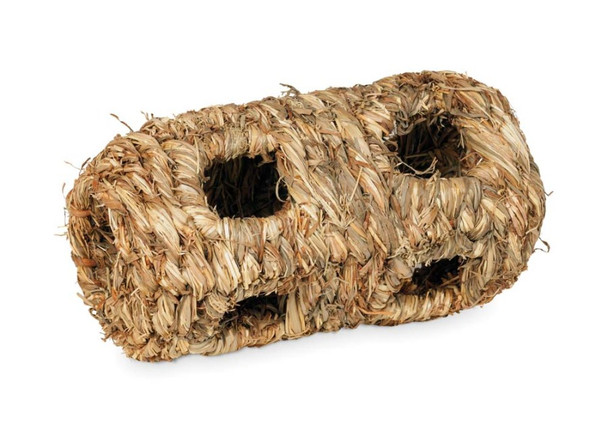 Prevue Pet Products Grass Tunnel Hideaway with 10 Holes for Small Animals - Natural - SM