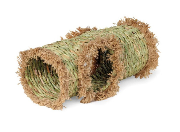 Prevue Pet Products Grass Tunnel Hideaway for Small Animals - Mat Green - 6 in