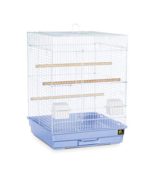 Prevue Pet Products ECONO-1818 Pre-Packed Parakeet or Cockatiel Cage - Light Green - Periwinkle