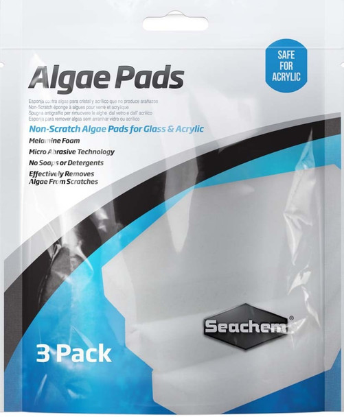 Seachem Laboratories Algae Pad for Glass & Acrylic Aquariums - White - 25 mm