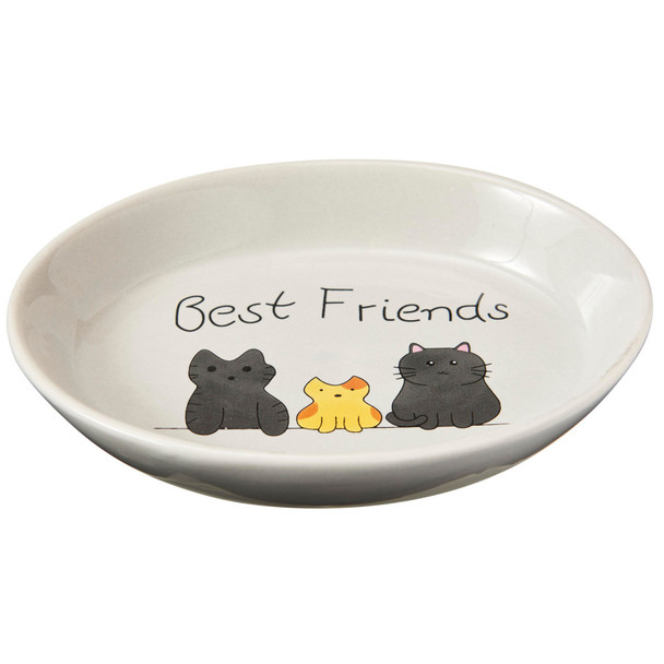 Spot Best Friends Oval Cat Dish - 6 in