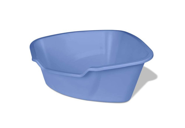 Van Ness Plastics High-Sides Corner Cat Litter Pan - Blue - LG