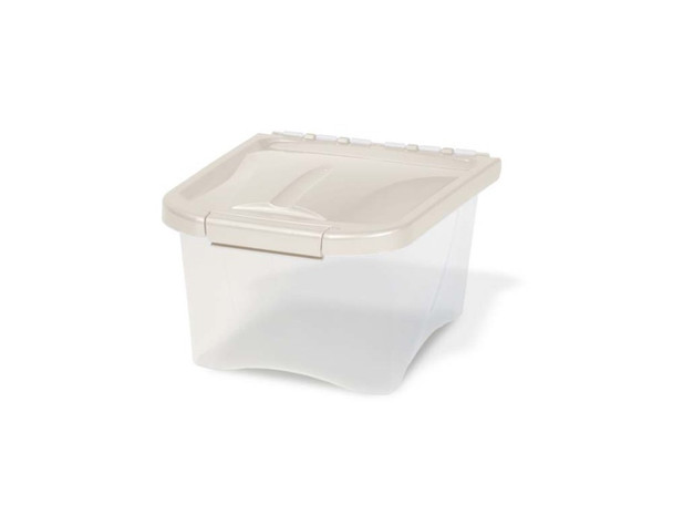 Van Ness Plastics Pet Food Container/Dispenser - White|Clear - 5 lb