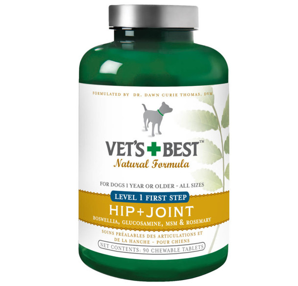 Vet's Best Level 1 First Step Hip and Joint Dog Supplement - 90 Tablets