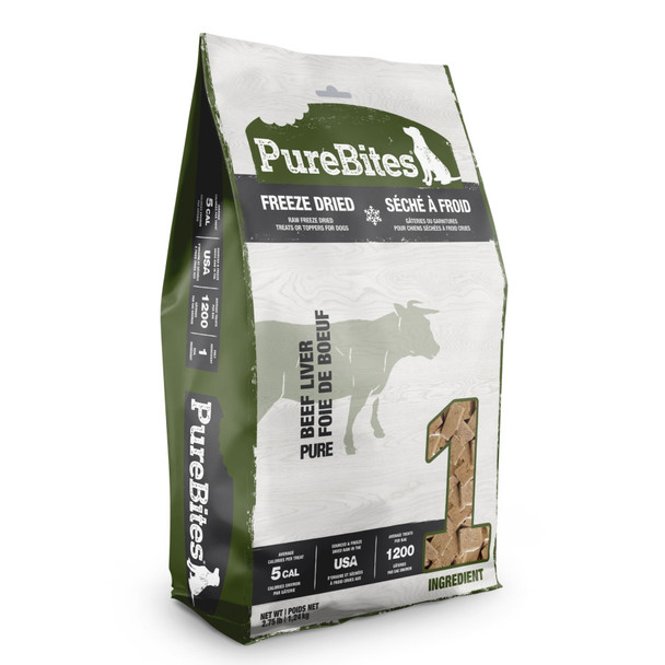 PureBites Freeze Dried Pure Dog Treats - Beef Liver - 44 oz