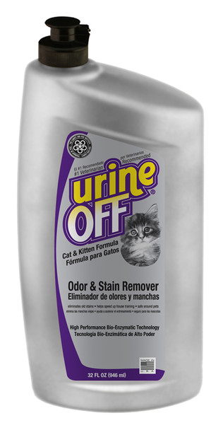 Urine Off Cat & Kitten Formula Bottle with Carpet Injector Cap - 32 fl oz