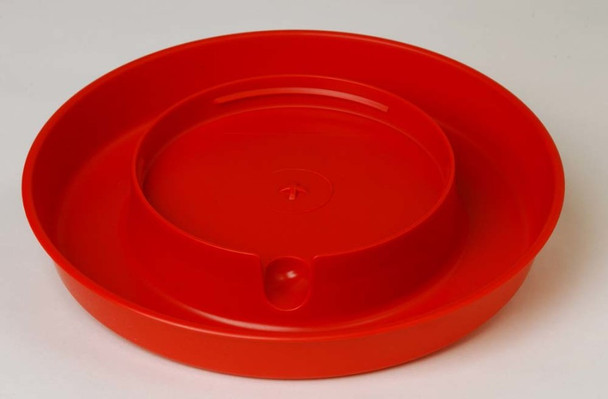 Little Giant 750 Screw-On Poultry Waterer Base - Red - 9 In X 1.5 in