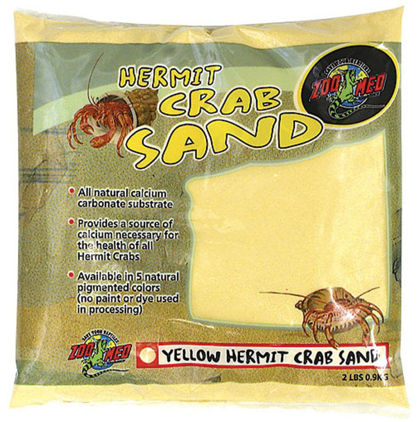 Zoo Med Hermit Crab Sand - Yellow - 2 lb