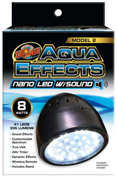 Zoo Med AquaEffects Model 2 Nano LED Light Fixture - Black