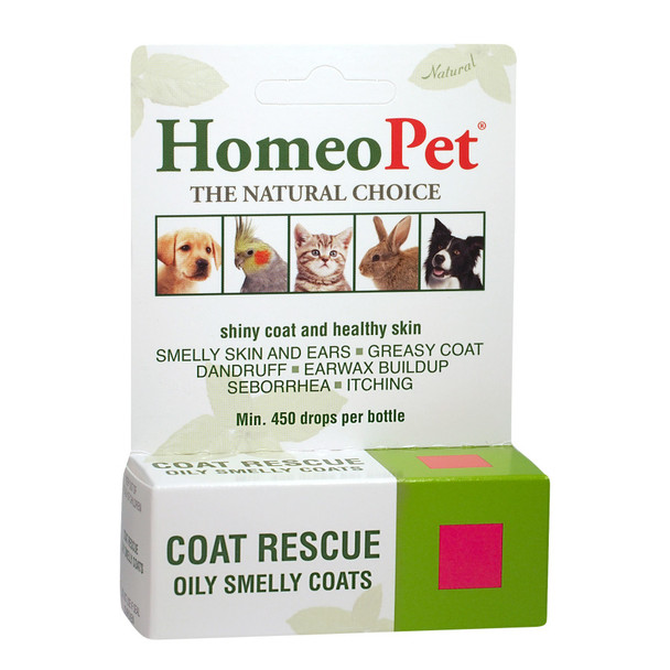 HomeoPet Coat Rescue Oily Smelly Coats - 15 ml