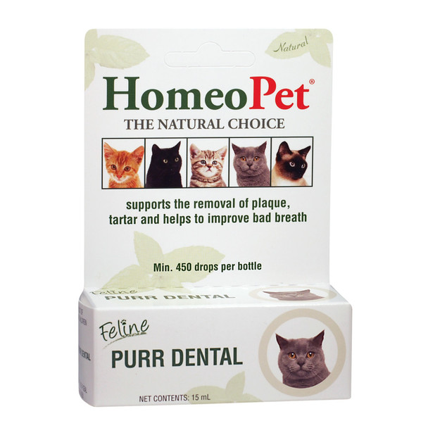 HomeoPet Feline Purr Dental for Cats - 0.51 Fl. oz