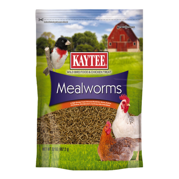 Kaytee Mealworm Food Pouch - 32 oz