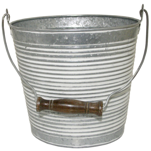 Robert Allen Ribbed Planter w/Handle - 10 in - 8184