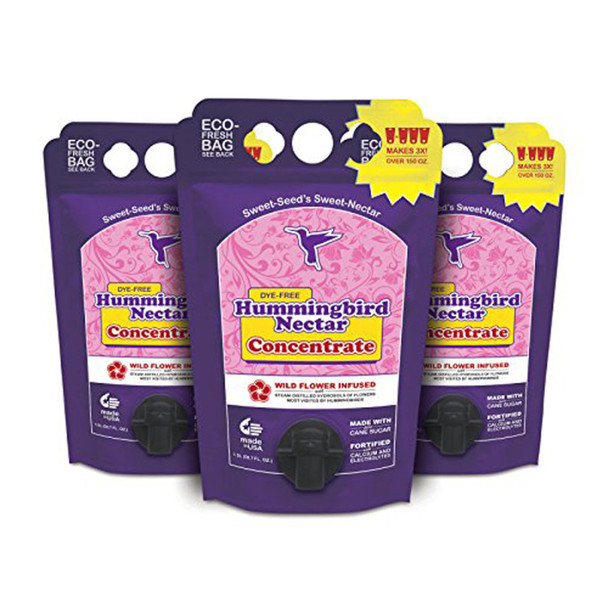 Sweet Seed Hummingbird Nectar Concentrate Eco-Fresh Bag Dye-Free - 1.5 l