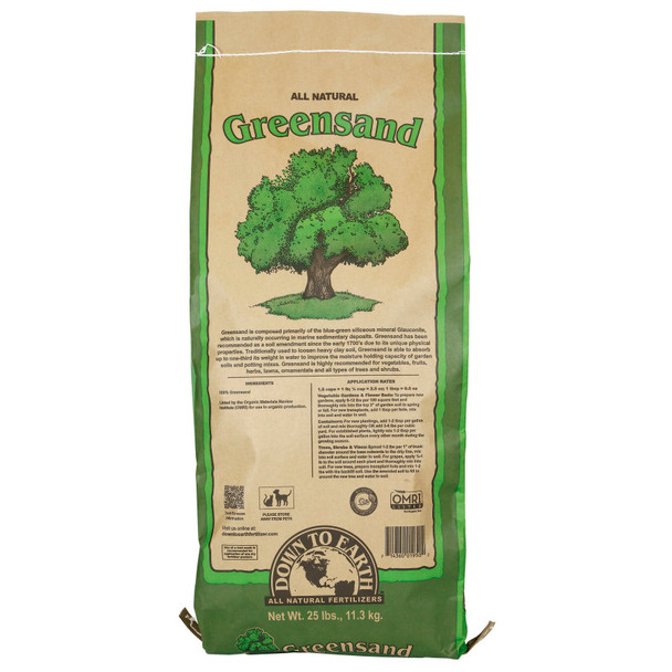 Down To Earth Greensand Natural - 25 lb