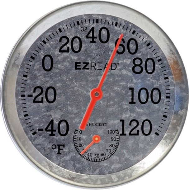 E-Z Read Metal Dial ThermometerHygrometer - 954.0