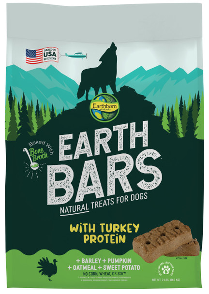 Earthborn Holistic  EarthBars Dog Biscuits - Turkey - 2317.1