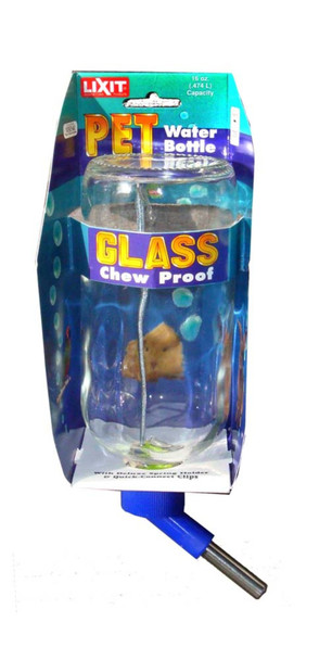 Lixit Glass Water Bottle for Small Animals - Clear - 0775