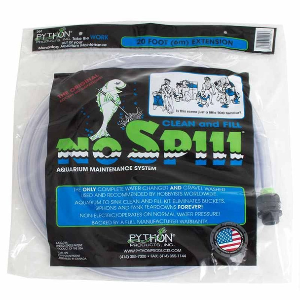 Python No Spill Clean & Fill Extension Tube 20' Extension