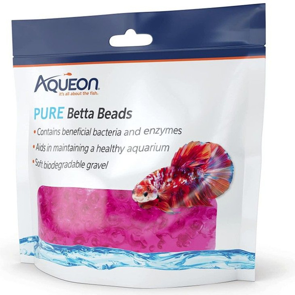 Aqueon Pure Betta Beads Pink 1 count