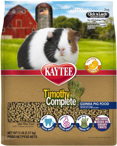 Kaytee Timothy Complete Guinea Pig Food 5 lbs