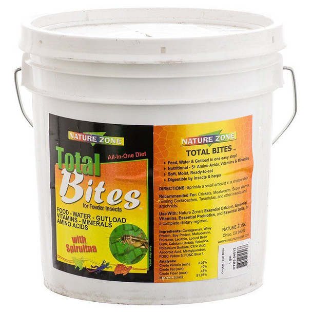 Nature Zone Total Bites for Feeder Insects 1 Gallon (Solid)