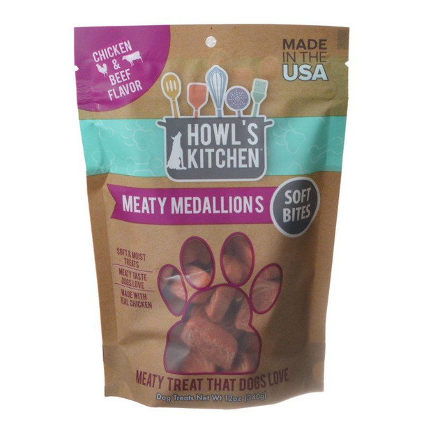 Howl's Kitchen Meaty Medallions Soft Bites - Chicken & Beef Flavor 12 oz