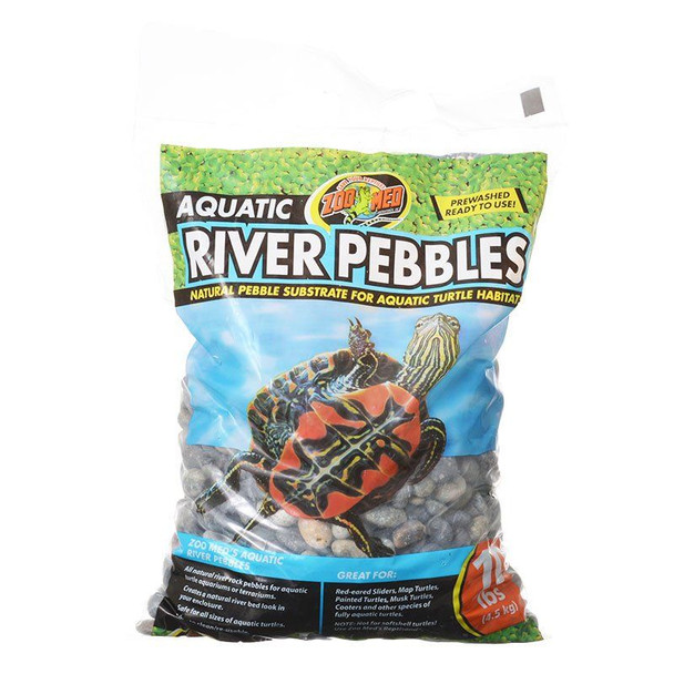 Zoo Med Aquatic River Pebbles 10 lbs