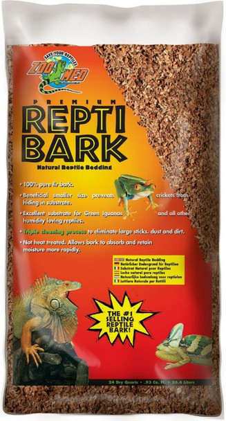 Zoo Med Premium Repti Bark Natural Reptile Bedding 24 Quarts