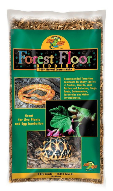 Zoo Med Forrest Floor Bedding - All Natural Cypress Mulch 8 Quarts