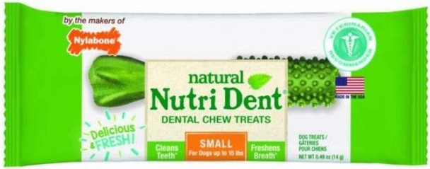Nylabone Natural Nutri Dent Fresh Breath Limited Ingredients Small Dog Chews