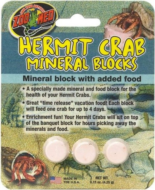 Zoo Med Hermit Crab Mineral Blocks 1 count
