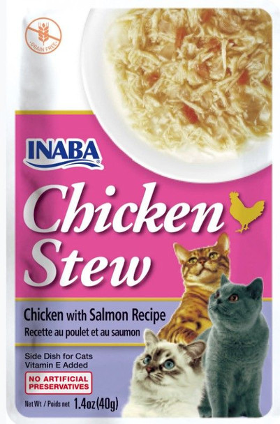 Inaba Chicken Stew Chicken with Salmon Recipe Side Dish for Cats 1.4 oz