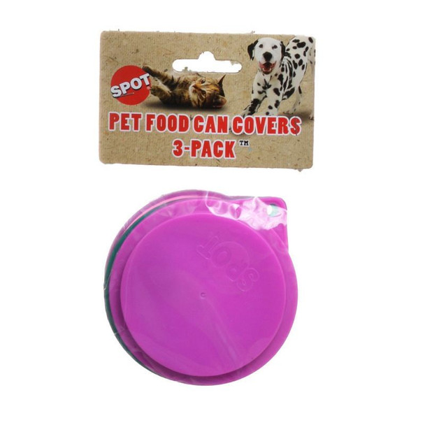 Spot Petfood Can Covers - 3 Pack 3.5 Diameter Lids