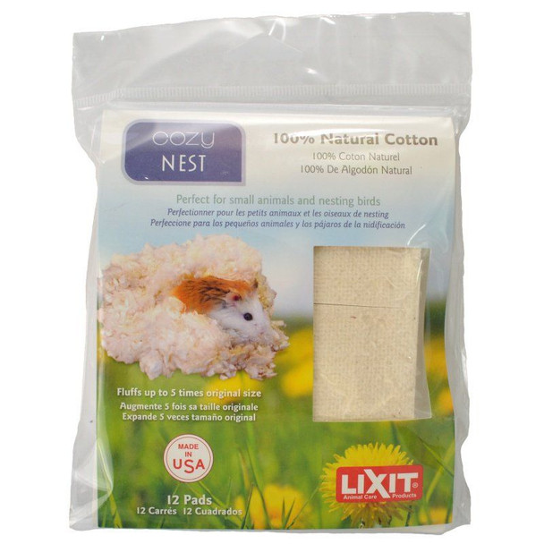 Lixit Cozy Nest Natural Cotton Bedding 12 Count