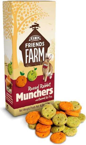 Tiny Friends Farm Russel Rabbit Munchers with Carrot & Leek 4.2 oz