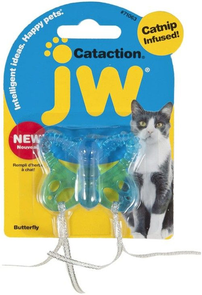 JW Pet Cataction Catnip Infused Butterfly Interactive Cat Toy  1 count