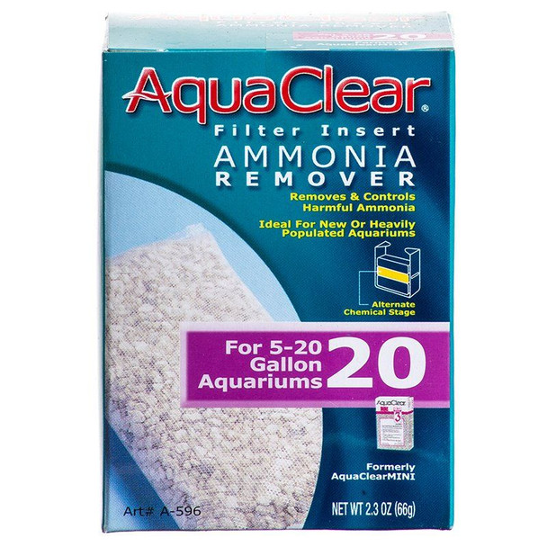 Aquaclear Ammonia Remover Filter Insert For Aquaclear 20 Power Filter