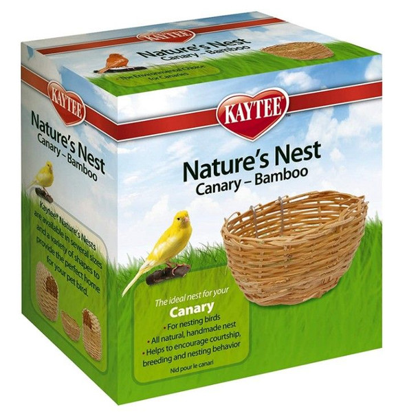 Kaytee Nature's Nest Bamboo Nest - Canary 1 Pack - (4W x 2H)