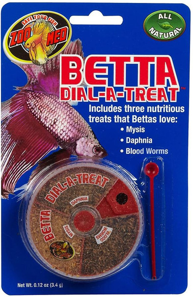 Zoo Med Aquatic Betta Dial-A-Treat .12 oz - 3 Compartments