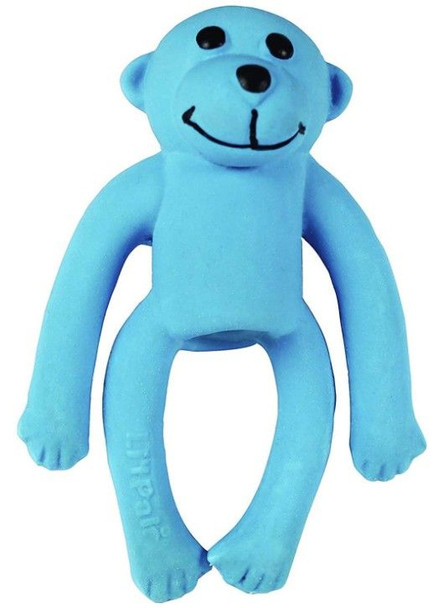 Lil Pals Latex Monkey Dog Toy Blue 1 count
