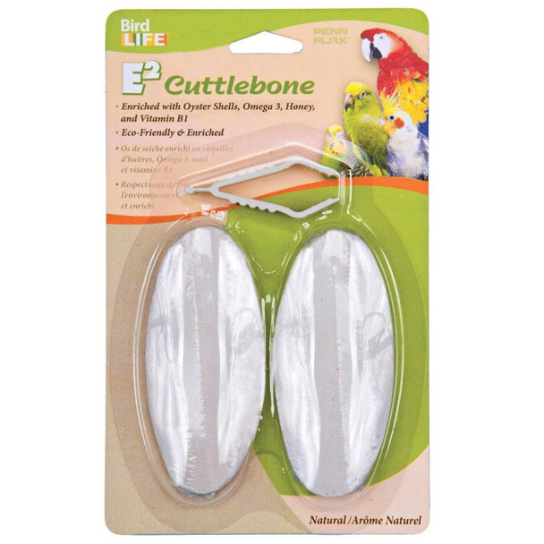 Penn Plax Bird Life E2 Natural Cuttlebone 2 Count