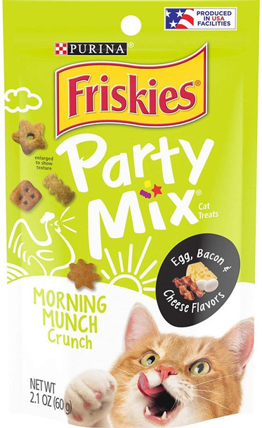 Friskies Party Mix Crunch Treats Morning Munch 2.1 oz