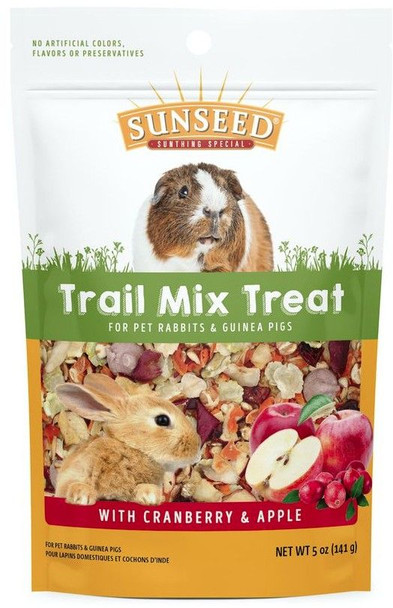 Sunseed Trail Mix Treat with Cranberry and Apple for Rabbits and Guinea Pigs 5 oz
