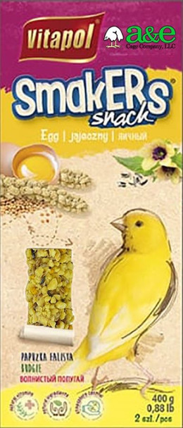 A&E Cage Company Smakers Canary Egg Treat Sticks 2 count