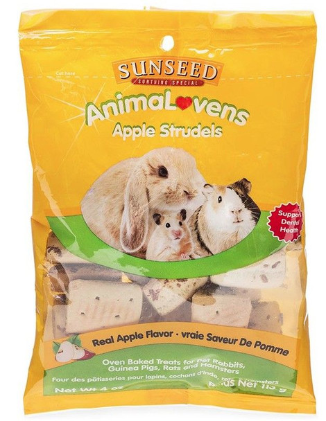 Sunseed AnimaLovens Apple Strudels for Small Animals 4 oz