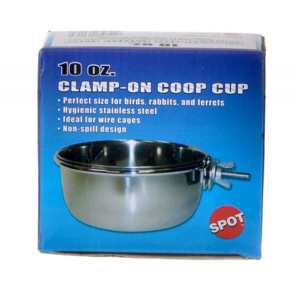 Spot Stainless Steel Coop Cup with Bolt Clamp 10 oz