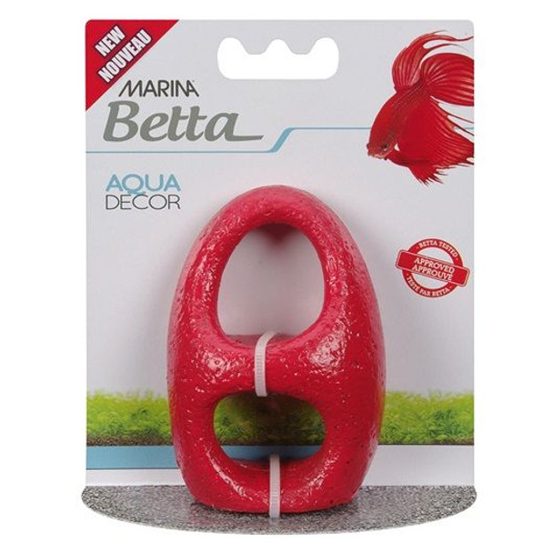 Marina Betta Aqua Decor - Red Stone Archway 1 count